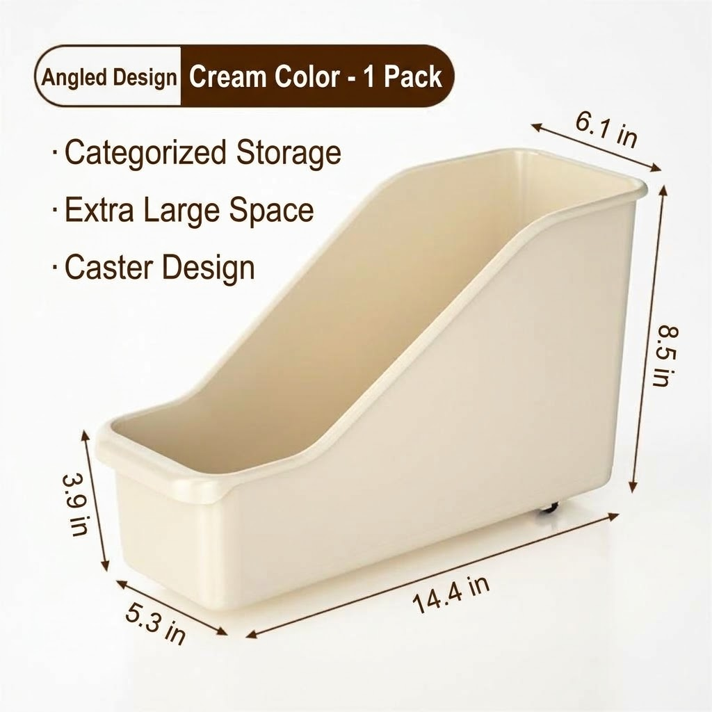 Multipurpose Cabinet Storage Organizer Box with Wheels