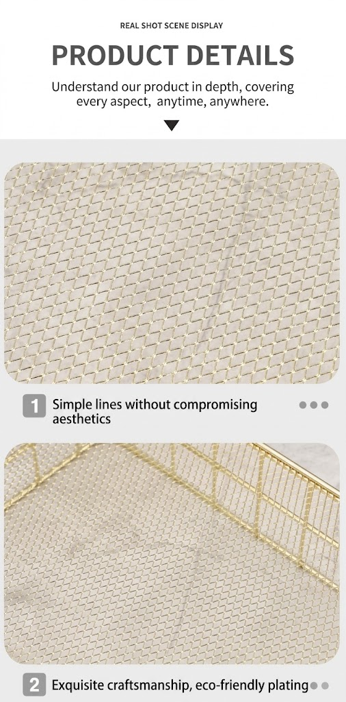 Metal Wire Desktop Storage Basket