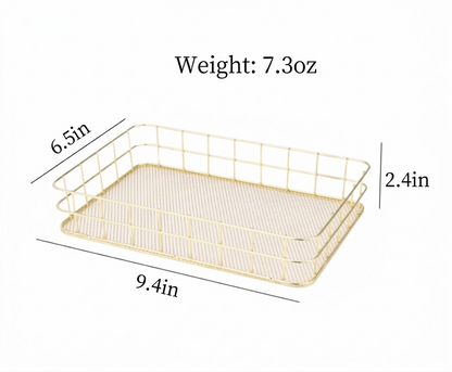 Metal Wire Desktop Storage Basket