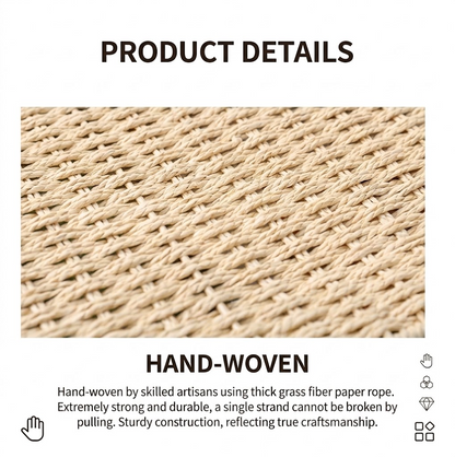 Woven Storage Basket with Lid & Removable Fabric Liner