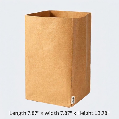 Premium Washable Kraft Paper Storage Bag – Multi-Purpose Eco-Friendly