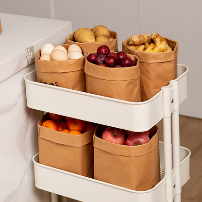 Premium Washable Kraft Paper Storage Bag – Multi-Purpose Eco-Friendly